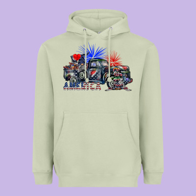 America Heavyweight Hoodie Designed By Sublimationcraftshop