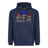 Navy america Heavyweight Hoodie - SublimationCraftShop