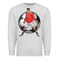 Dove Grey cr7 soccer fan Premium Sweatshirt - lanVoArt