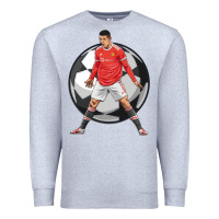 Heather Grey cr7 soccer fan Premium Sweatshirt - lanVoArt