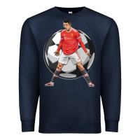 Navy cr7 soccer fan Premium Sweatshirt - lanVoArt