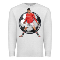 Oatmeal Heather cr7 soccer fan Premium Sweatshirt - lanVoArt