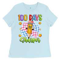 Baby Blue 100 days sharper Ladies Tee - Artiststas