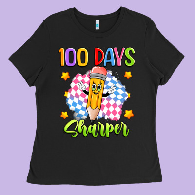 100 Days Sharper Ladies Tee Designed By Artiststas