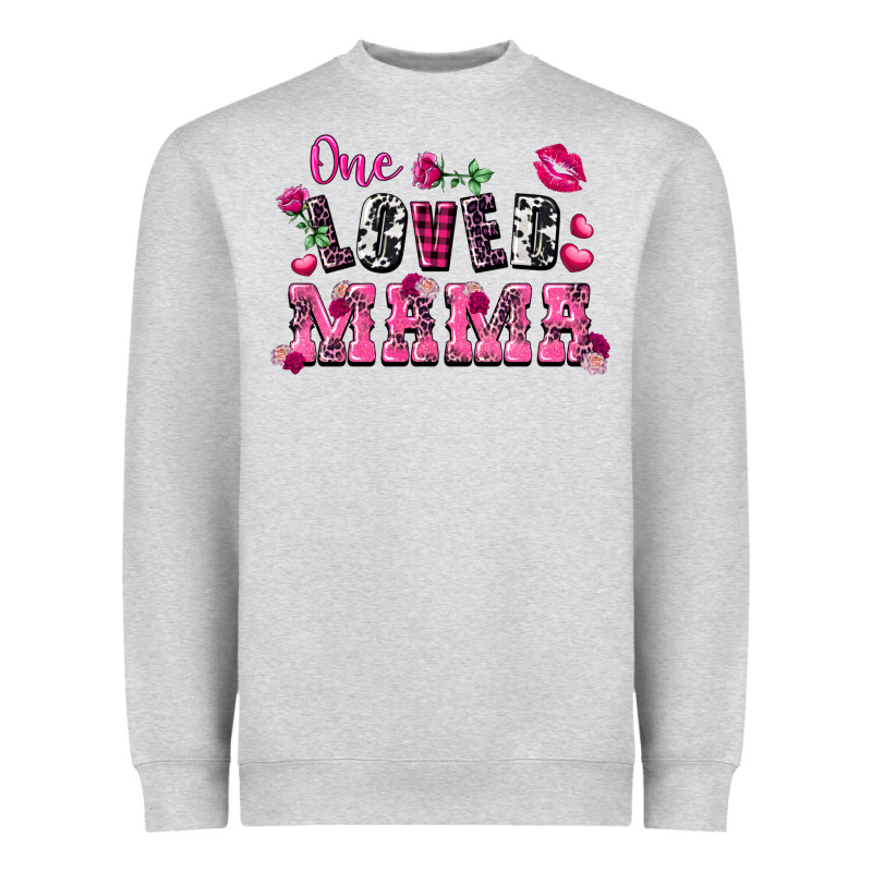One Loved Mama Valentine's Day Heavyweight Sweatshirt by FaDigitalArtStudio | Teevron