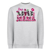 Heather Grey one loved mama valentine's day Heavyweight Sweatshirt - FaDigitalArtStudio