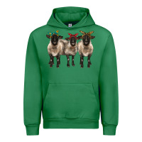 Emerald 3 sheeps suffolk ewe with bandana Urban Hoodie - BarkalooDesign