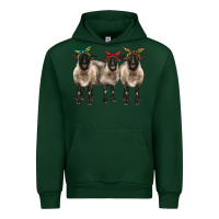 Forest Green 3 sheeps suffolk ewe with bandana Urban Hoodie - BarkalooDesign