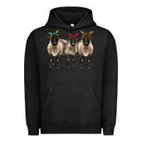 Pigment Black 3 sheeps suffolk ewe with bandana Urban Hoodie - BarkalooDesign