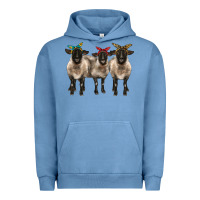 3 Sheeps Suffolk Ewe With Bandana Urban Hoodie | Teevron
