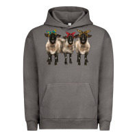 Pigment Tornado 3 sheeps suffolk ewe with bandana Urban Hoodie - BarkalooDesign