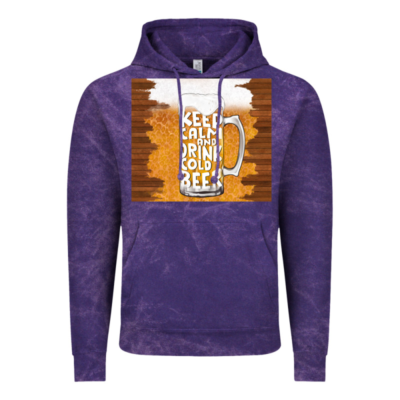 Keep Calm And Drink Cold Beer Vintage Hoodie by TumblerDesignByShophia | Teevron