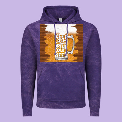 Keep Calm And Drink Cold Beer Vintage Hoodie Designed By Tumblerdesignbyshophia