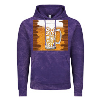 Cloud Purple keep calm and drink cold beer Vintage Hoodie - TumblerDesignByShophia
