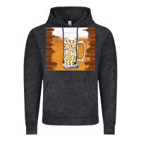 Vintage Black keep calm and drink cold beer Vintage Hoodie - TumblerDesignByShophia
