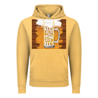 Vintage Mustard keep calm and drink cold beer Vintage Hoodie - TumblerDesignByShophia