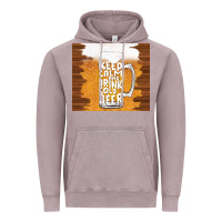 Vintage Zinc keep calm and drink cold beer Vintage Hoodie - TumblerDesignByShophia