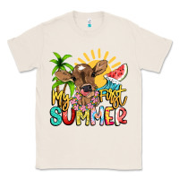 Natural My first summer baby cow Classic Tee - NancyCooperArtShop