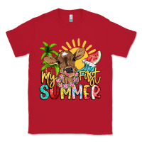 Red My first summer baby cow Classic Tee - NancyCooperArtShop