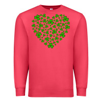 Cardinal shamrock heart Premium Sweatshirt - Artiststas
