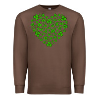 Shamrock Heart Premium Sweatshirt | Teevron