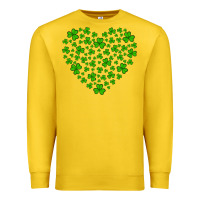 Lemon shamrock heart Premium Sweatshirt - Artiststas
