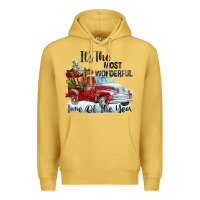 Antique Gold it's the most wonderful time of the year Premium Hoodie - FaDigitalArtStudio
