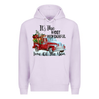 Lilac it's the most wonderful time of the year Premium Hoodie - FaDigitalArtStudio