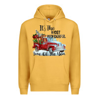 Mustard it's the most wonderful time of the year Premium Hoodie - FaDigitalArtStudio