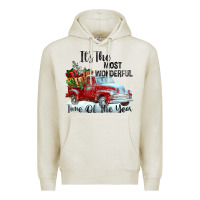 Oatmeal Heather it's the most wonderful time of the year Premium Hoodie - FaDigitalArtStudio