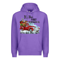Purple it's the most wonderful time of the year Premium Hoodie - FaDigitalArtStudio