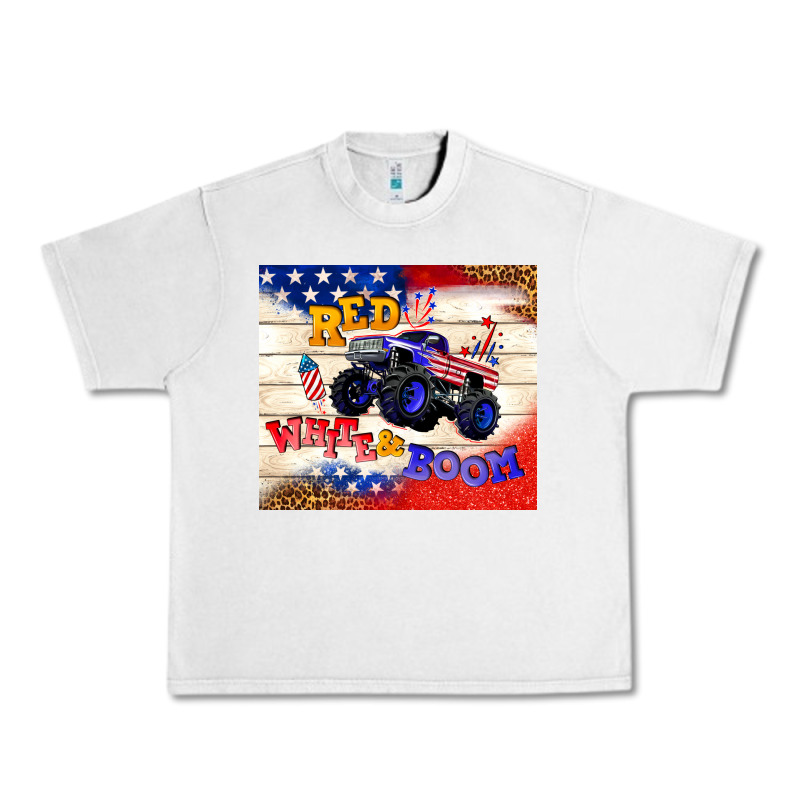 Red White & Boom Urban Heavy Tee by TumblerDesignByShophia | Teevron