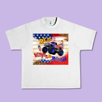 Red White & Boom Urban Heavy Tee Designed By Tumblerdesignbyshophia
