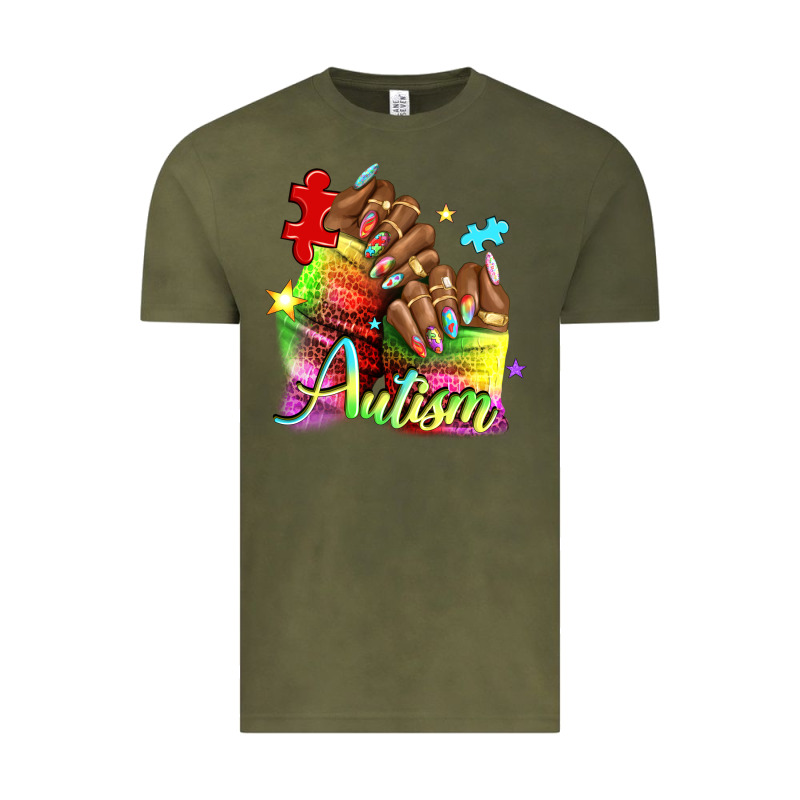 Black Woman Autism Nails Vintage Tee by NancyCooperArtShop | Teevron