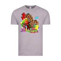 Vintage Zinc Black woman Autism nails Vintage Tee - NancyCooperArtShop