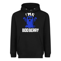 Black Boo Berry Halloween Funny Blueberry for Berries Fans Premium Heavyweight Hoodie - lanVoArt