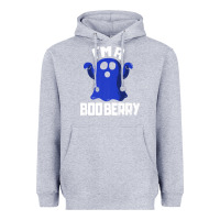 Heather Grey Boo Berry Halloween Funny Blueberry for Berries Fans Premium Heavyweight Hoodie - lanVoArt