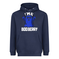 Navy Boo Berry Halloween Funny Blueberry for Berries Fans Premium Heavyweight Hoodie - lanVoArt