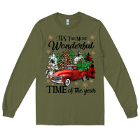 Army Green its the most wonderful time of the year Long Sleeve Tee - CowGirlArtShop