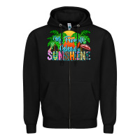 Black My Favorite Coloris Sunshine Zipper Hoodie - CowhideDigitalArt