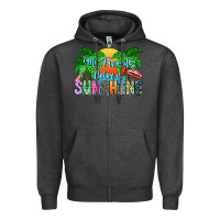 Charcoal Heather My Favorite Coloris Sunshine Zipper Hoodie - CowhideDigitalArt