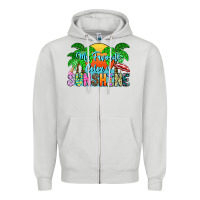 Dove Grey My Favorite Coloris Sunshine Zipper Hoodie - CowhideDigitalArt