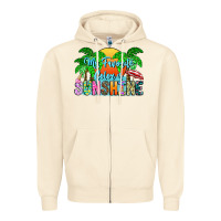 Sandshell My Favorite Coloris Sunshine Zipper Hoodie - CowhideDigitalArt
