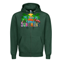 Sports Green My Favorite Coloris Sunshine Zipper Hoodie - CowhideDigitalArt
