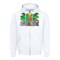 White My Favorite Coloris Sunshine Zipper Hoodie - CowhideDigitalArt