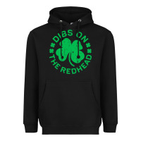 Black dibs on the redhead  st patricks day Heavyweight Hoodie - lanVoArt