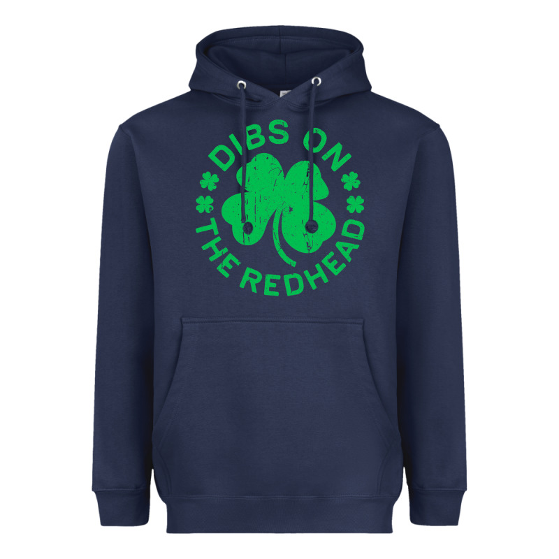 Dibs On The Redhead  St Patricks Day Heavyweight Hoodie by lanVoArt | Teevron