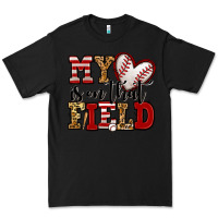 Black my heart is on that field baseball Premium Tee - Jasminsmagicworld