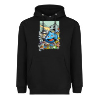 Black dragon quest slime print Heavyweight Hoodie - lanVoArt