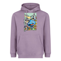 Lavender dragon quest slime print Heavyweight Hoodie - lanVoArt